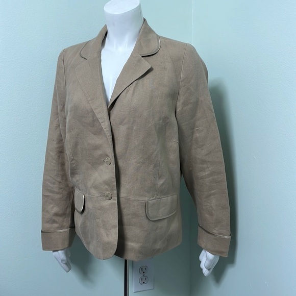 Old Navy Jackets & Blazers - Tan Linen Blazer